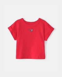 Baby Girl Mermaid Top - Red