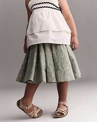 Toddler Girl Avenue Twirl™ Midi Floral Print - Green