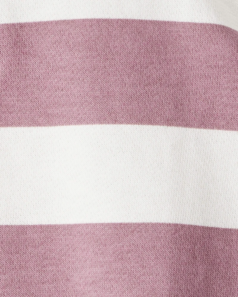 Toddler Organic Cotton Henley Top Stripes
