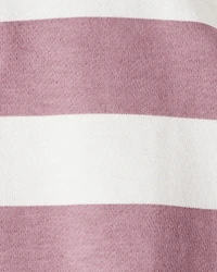 Toddler Organic Cotton Henley Top Stripes