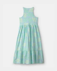 Girls Reef Sleeveless Maxi Dress - Blue/Green