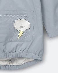 Toddler Hooded Rain Pullover - Pale Blue