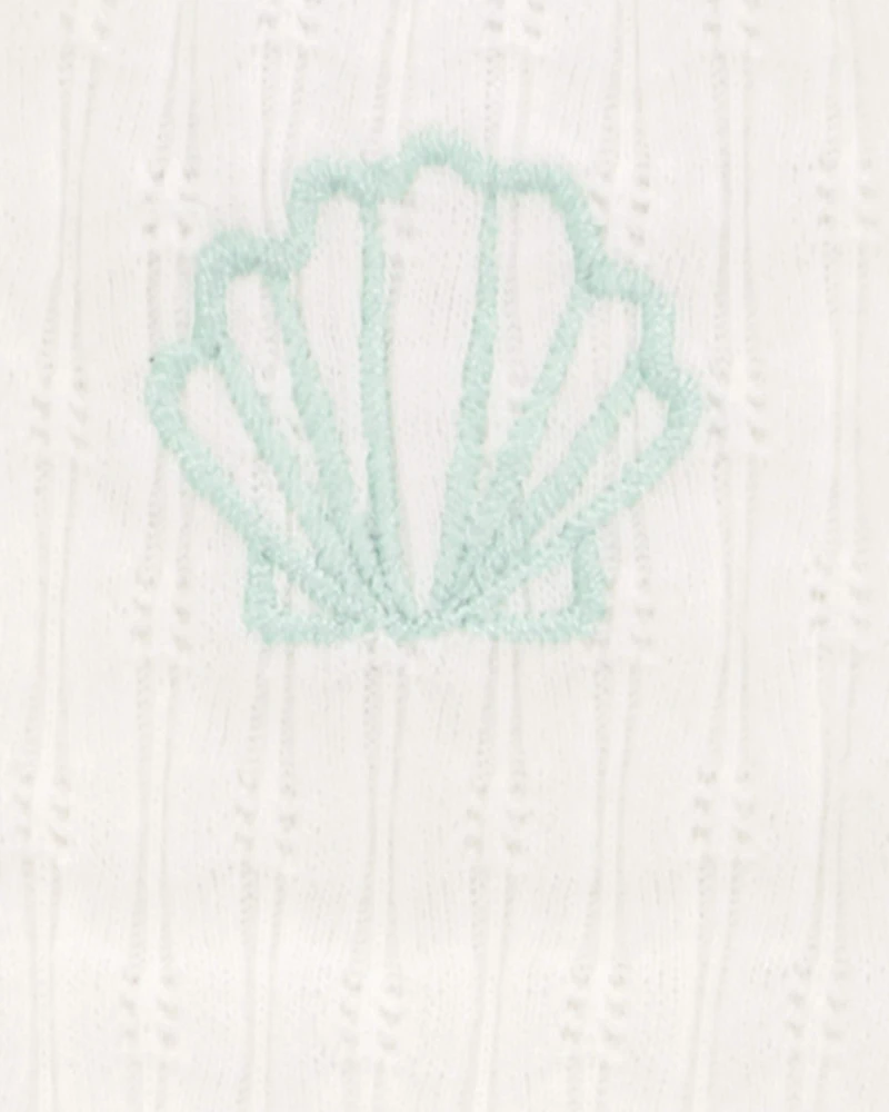 Toddler Seashell Ribbed Tank Top