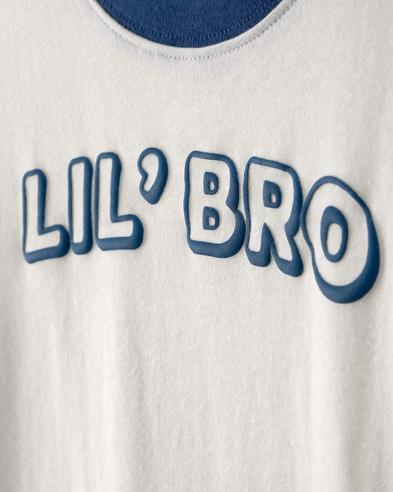 Toddler Boy 'Lil Bro' Graphic Tee - Ivory