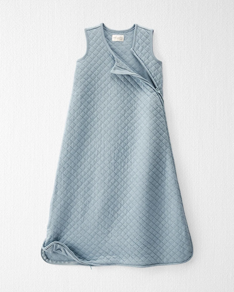 Baby Double Knit Zip Wearable Blanket Blue Creek