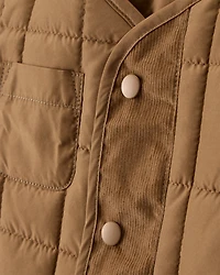 Toddler Boy Sleeveless Puffer Vest - Brown