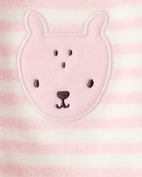 Baby Girl Deer Loose Fit Long-Sleeve Sleeper - Pink