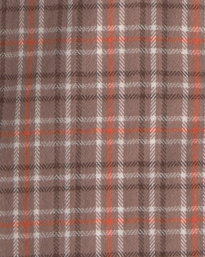 Toddler Boy Organic Cotton Flannel Button-Down Shirt
