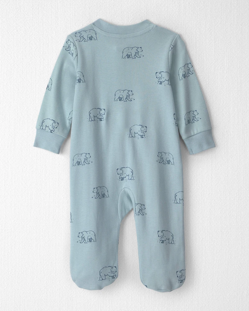 Baby Organic Cotton Sleeper Blue Bears