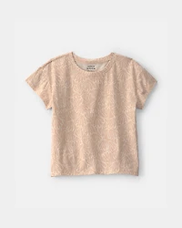 Girls Shell Short-Sleeve Top - Tan