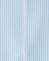 Girls Active Rib Long-Sleeve Top - Blue