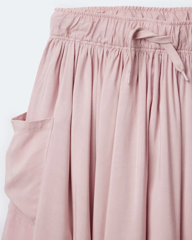 Toddler Girl Avenue Twirl™ Midi Skirt with Otter Pockets - Light Pink