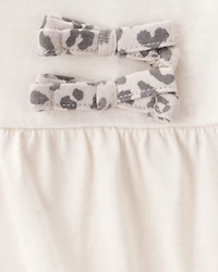 Baby 2-Piece Long-Sleeve Bodysuit & Pull-On Leopard Pants