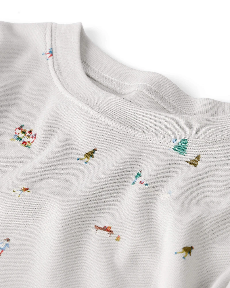 Toddler Organic Cotton Pyjamas Frosted Trail Print