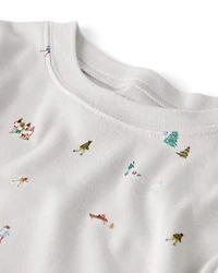 Toddler Organic Cotton Pyjamas Frosted Trail Print
