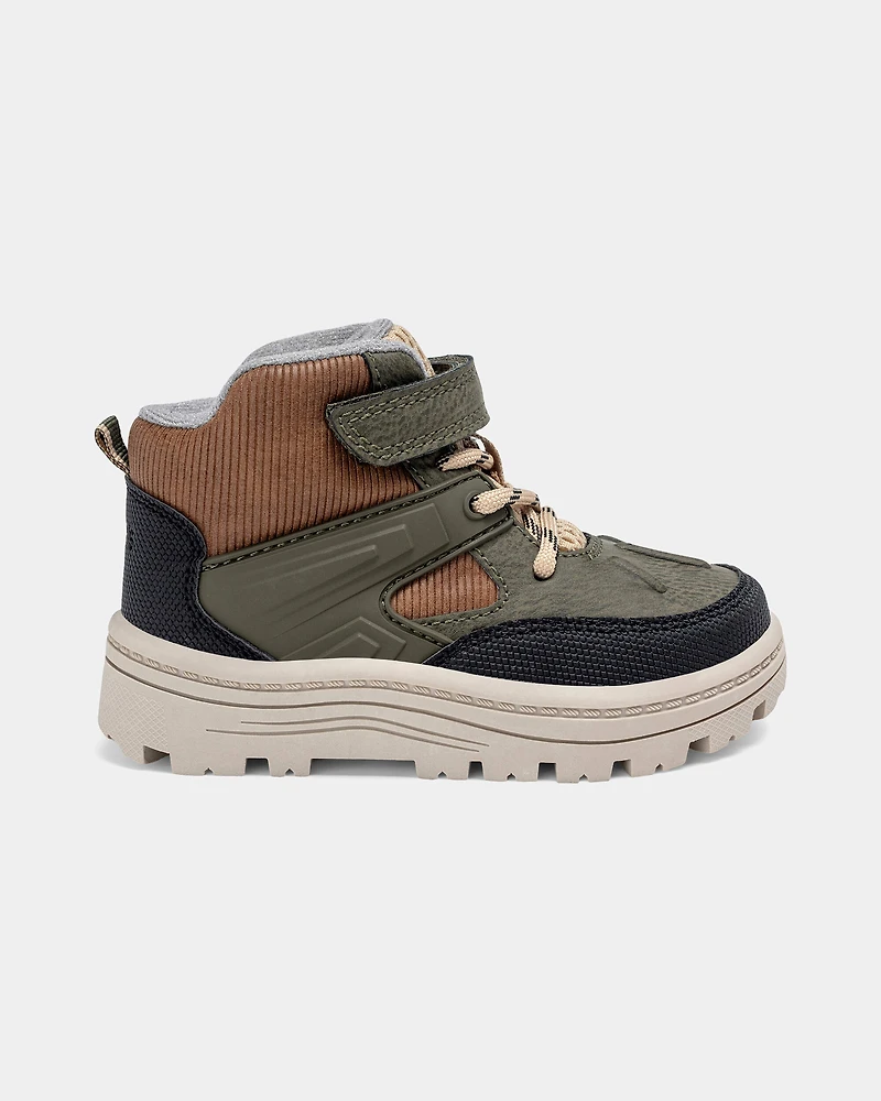 Toddler Boy Ankle Boots - Olive