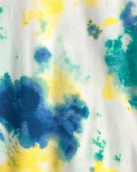 Kid Tie Dye T-Shirt - Green/Yellow