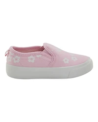 Toddler Slip-On Floral Sneakers - Pink