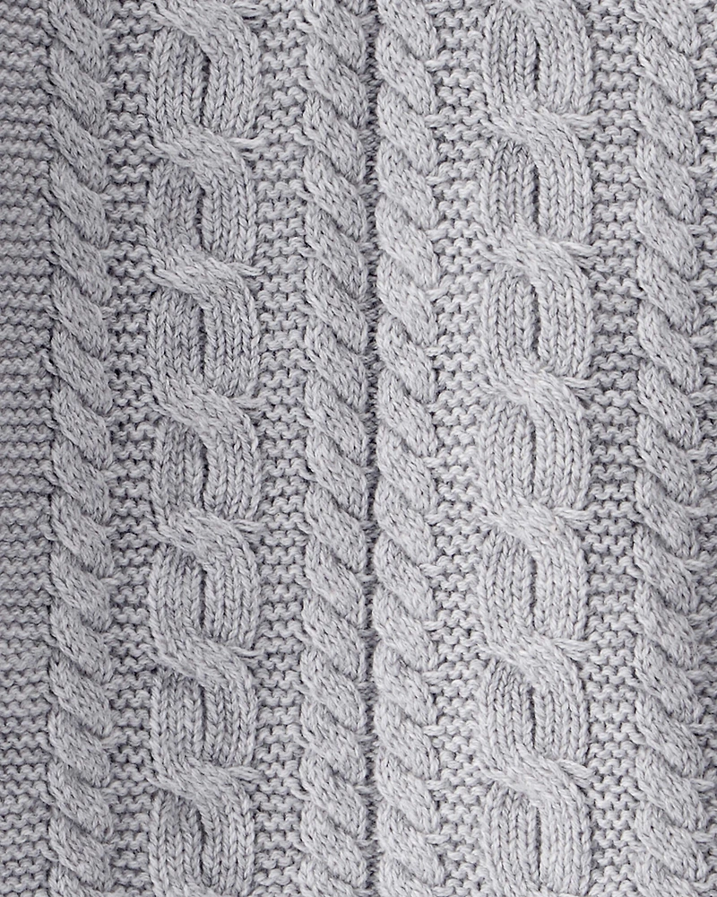 Baby Organic Cotton Cable Knit Sweater Set