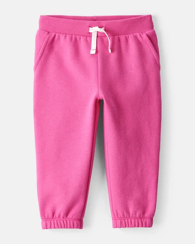 Baby Girl DayDream Fleece Drawstring Joggers - Pink