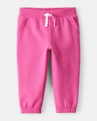 Baby Girl DayDream Fleece Drawstring Joggers - Pink