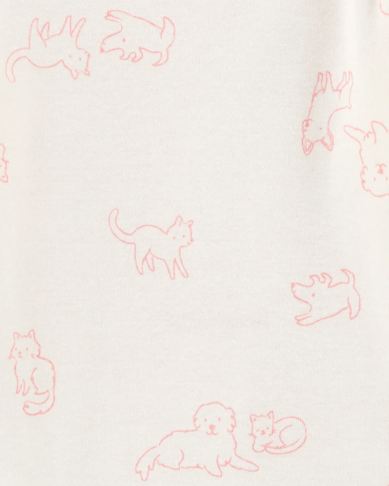 Baby Girl 4-Pack Puppy Long Sleeve Bodysuits