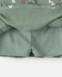 Baby Girl 2-Piece Hello Kitty® Top & Skort Set