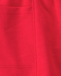 Toddler Girl French Terry Shorts - Red