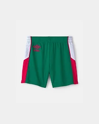 Toddler Umbro Mexico Mesh Soccer Shorts - Green/White/Red