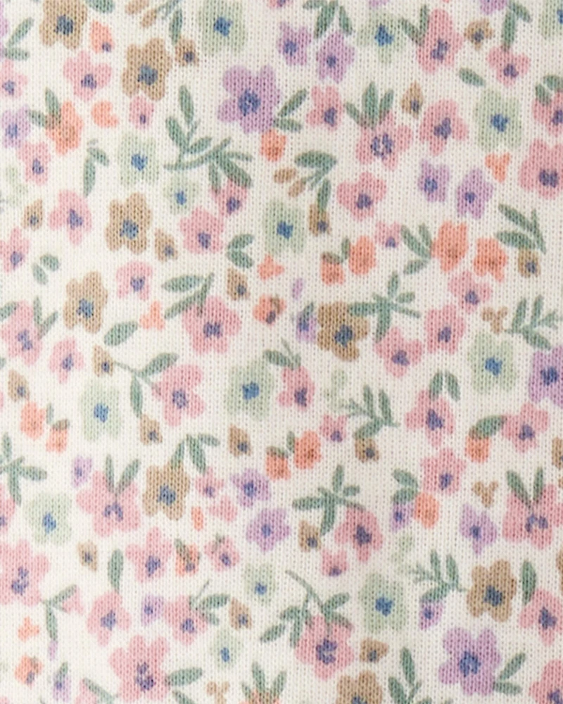 Toddler Floral Print Organic Cotton 2-Piece Pyjamas