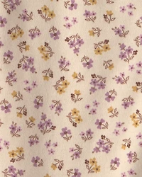 Baby Girl Floral 100% Cotton 2-Way Zip Sleeper - Cream