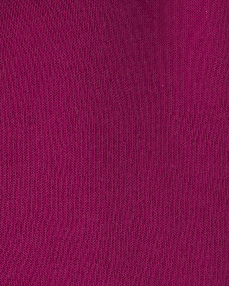 Baby Girl Bear Fleece Zip-Up Hoodie - Maroon