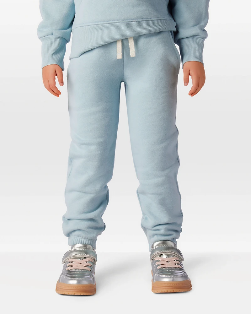 Toddler Girl Cotton Joggers - Blue