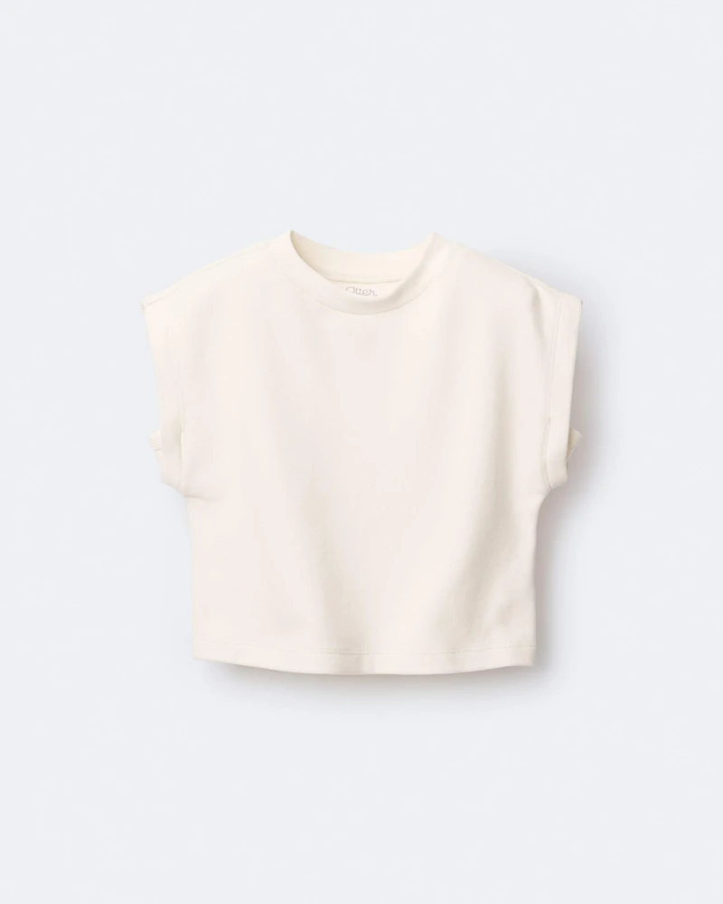 Toddler Girl Dolman-Sleeve Miriam Tee - Cream