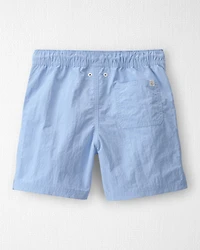 Boys Recycled Solid Swim Trunks