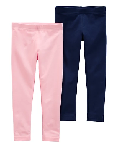 Baby Girl 2-Pack Stretch Leggings