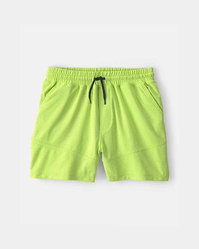 Boys Mesh Active Shorts - Green