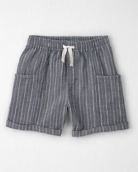 Boys 2-Piece Organic Cotton Gauze Short Set Cream