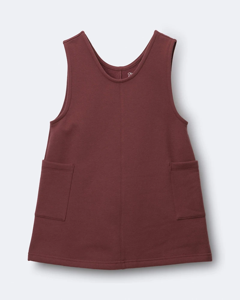 Toddler Girl Otter Pocket Jumper - Burgundy