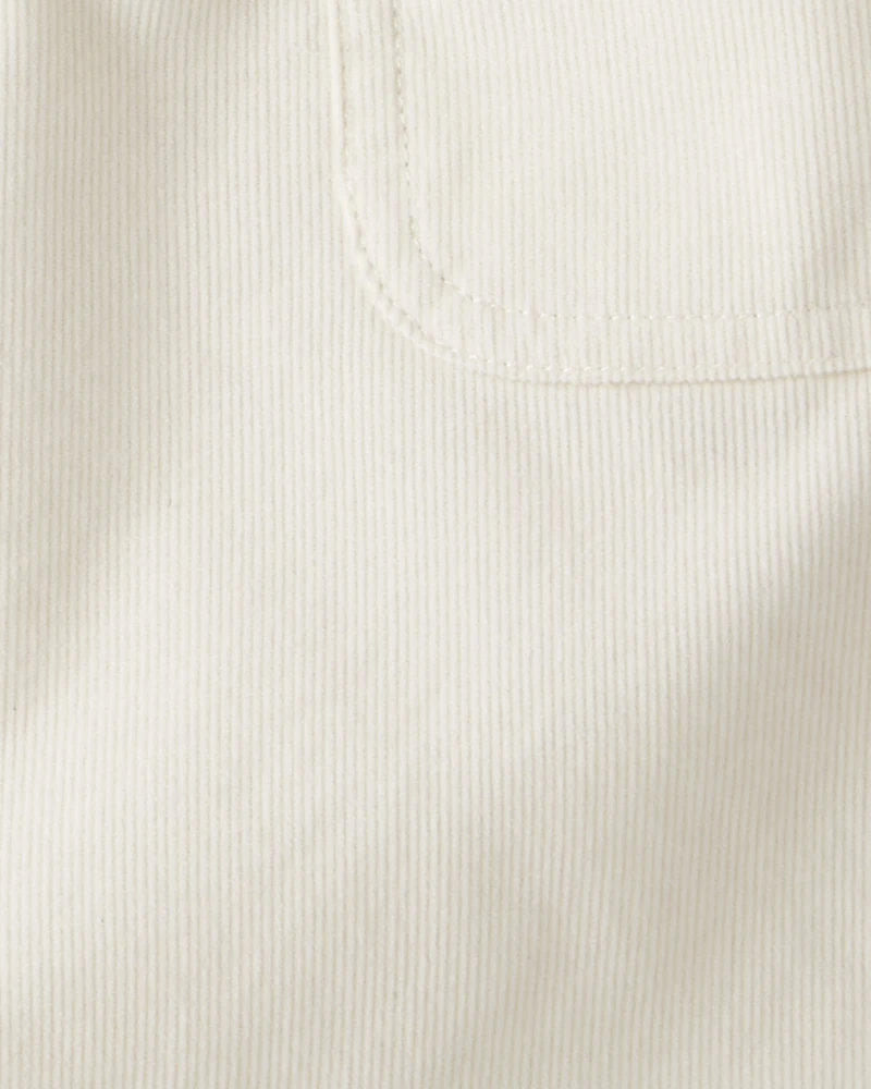 Girls Corduroy Skirt - Cream