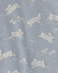 Toddler 2-Piece Organic Cotton Pyjama Blue Bunnies Print
