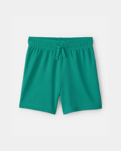 Toddler Boy Mesh Active Shorts - Green