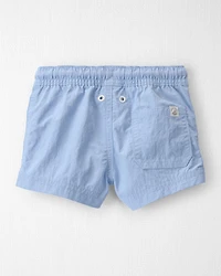 Baby Boy Recycled Solid Swim Trunks