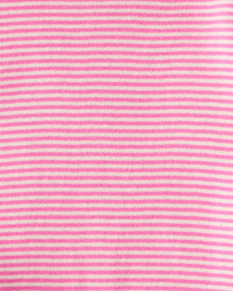 Baby Girl 3-Piece Fleece Vest Outfit Set - Pink