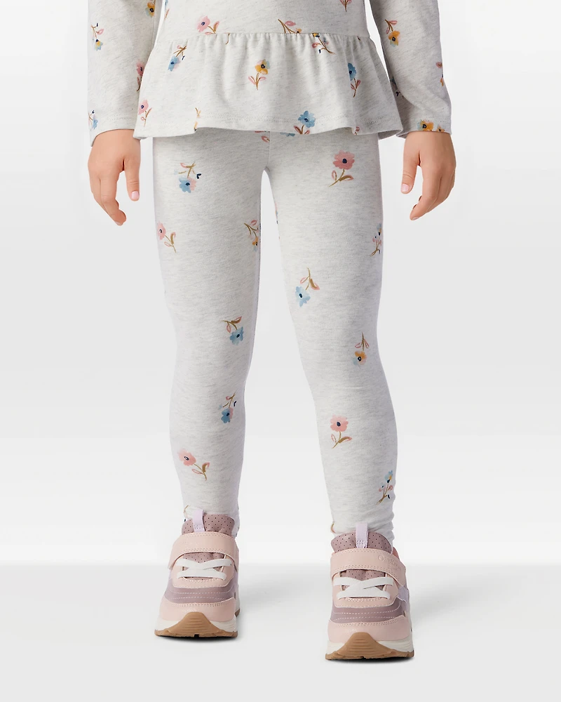 Toddler Girl Floral Leggings