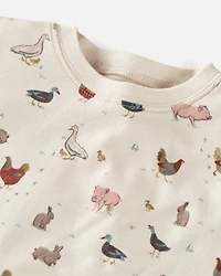 Toddler Organic Cotton Pajamas Farm Friends
