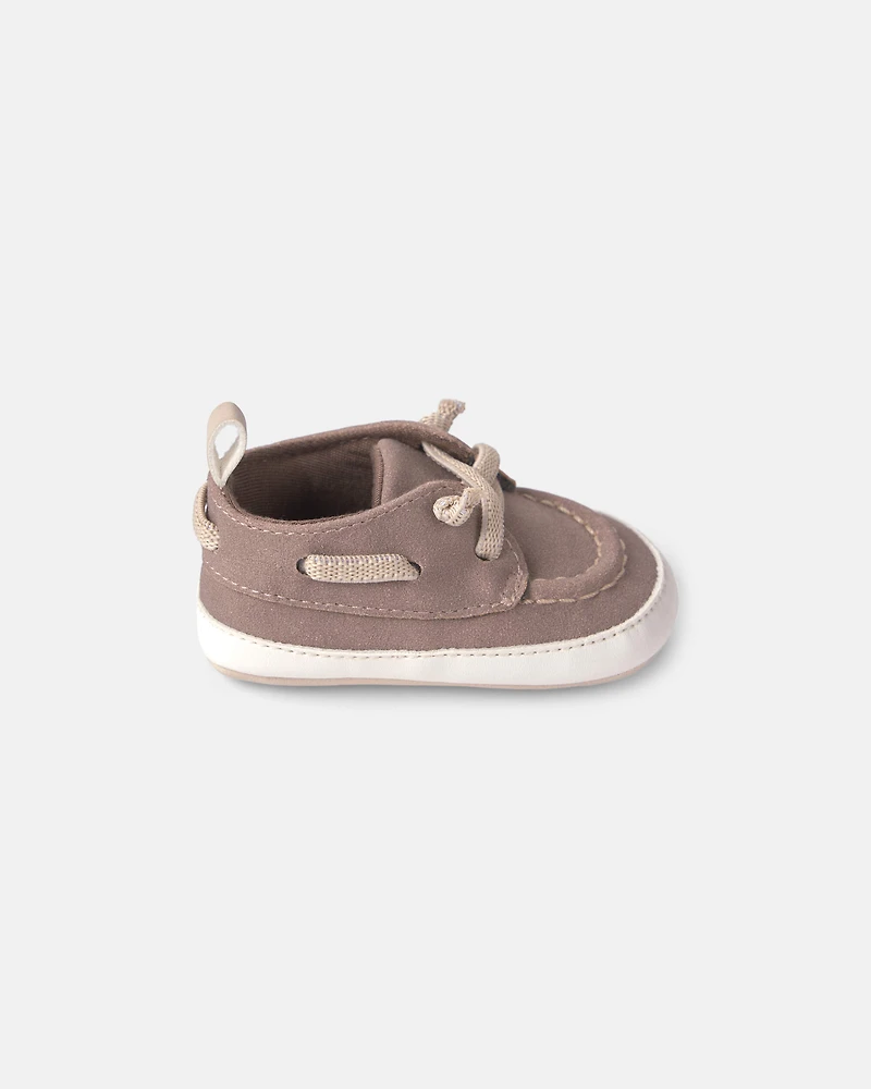 Baby Boy Boat Shoes - Grey