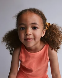 Toddler Girl Ribbed Playtime Tank - Coral