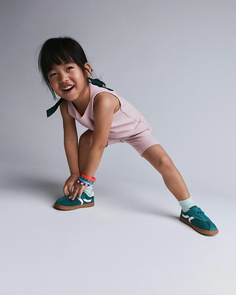 Toddler Girl Brooklyn Bike Shorts - Rose