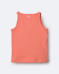 Toddler Girl Ribbed Playtime Tank - Coral